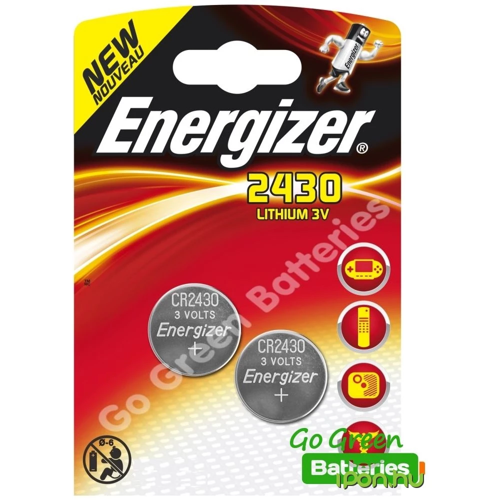 ENERGIZER CR2430 Lithium gombelem (CR) 2db