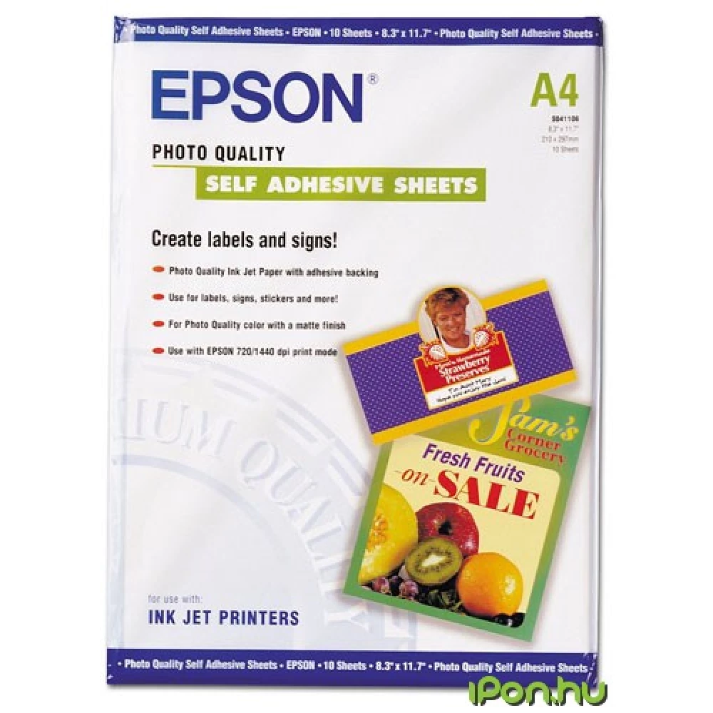 EPSON S041106 Matt fotópapír A4 (10 lap)