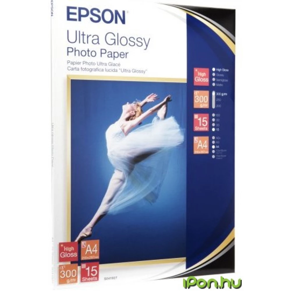 EPSON S041927 Fényes papír A4 (15 lap)