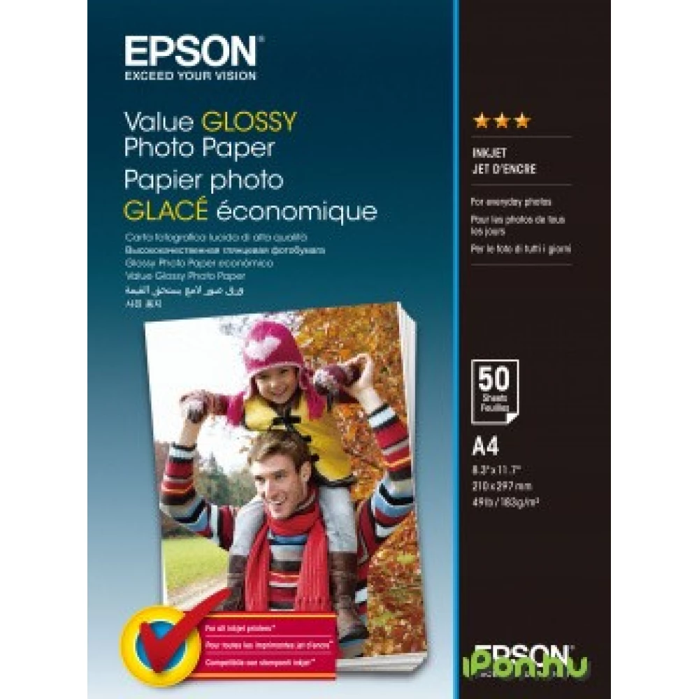 EPSON S400036 Value Glossy Photo Paper A4 50 sheet