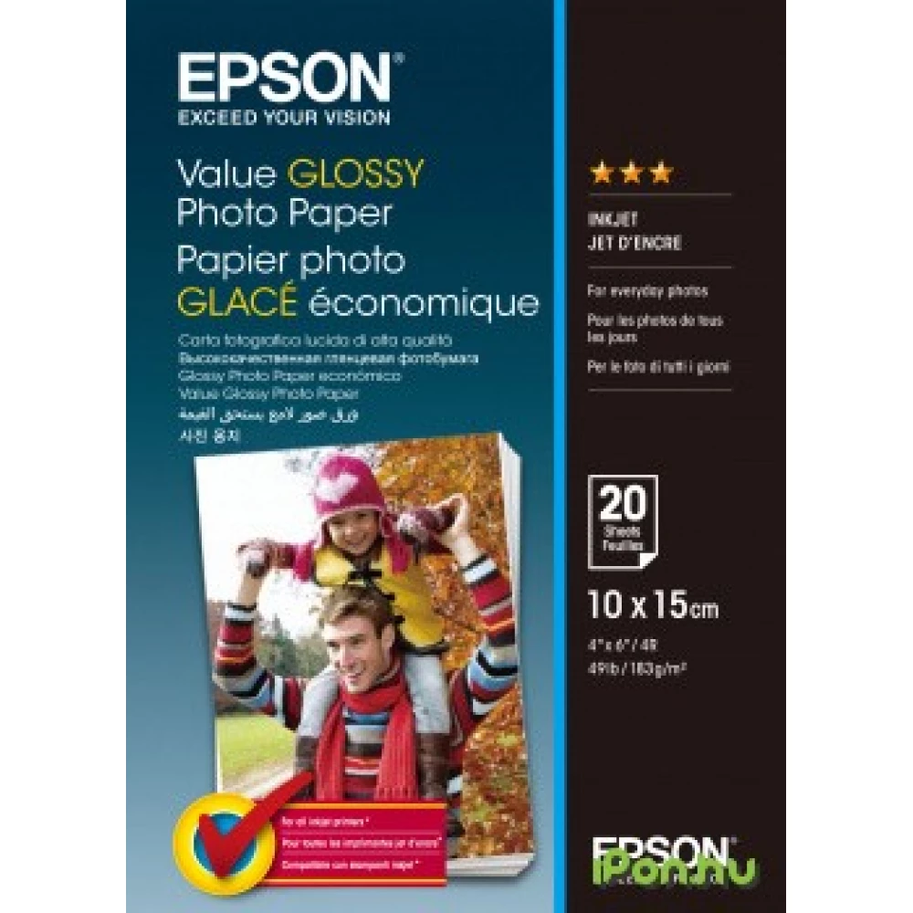 EPSON S400037 Value Glossy Photo Paper 10x15cm 20 sheet