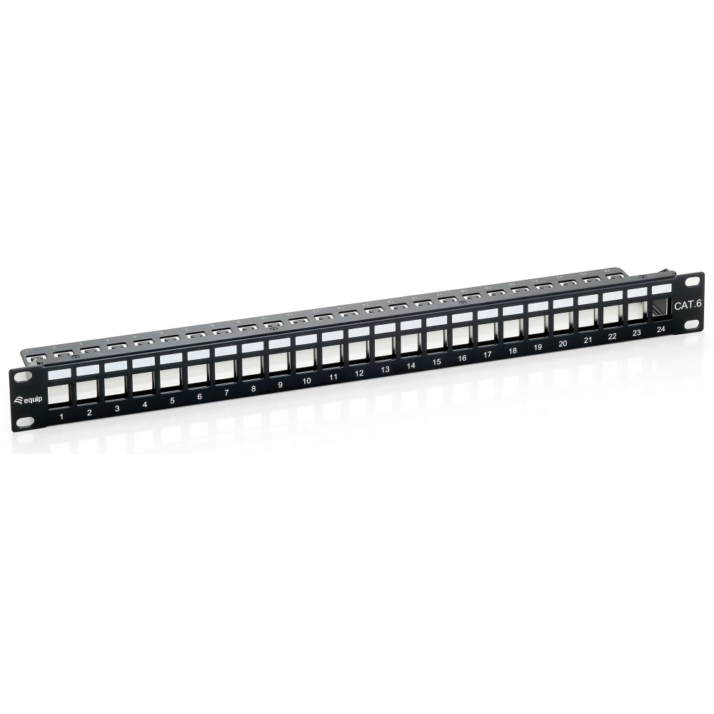 EQUIP 24-Port Keystone Cat.6 Shielded Patch Panel v1