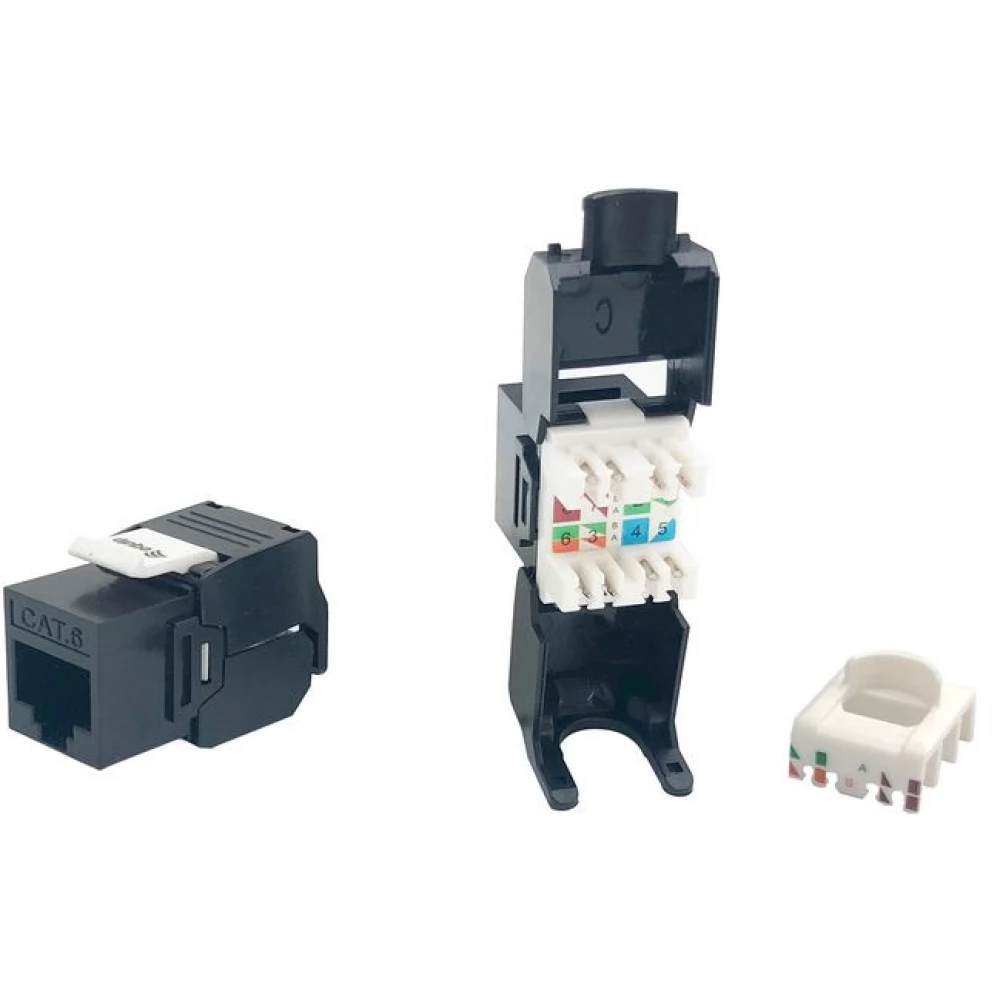 EQUIP Cat.6 Unshielded Keystone Jack Toolfree 8pcs/pack 769216