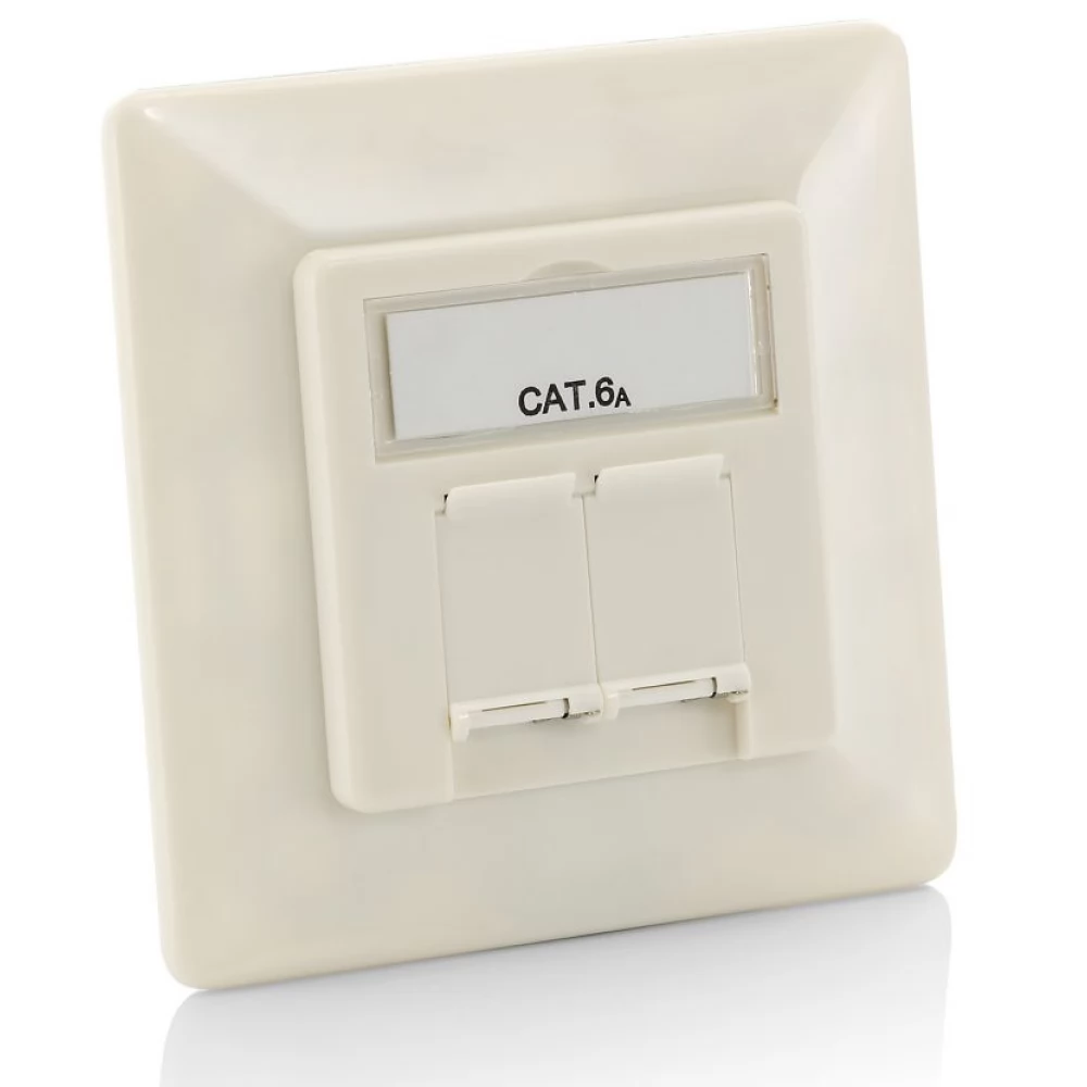 EQUIP Cat.6A German Modular Faceplate 125772