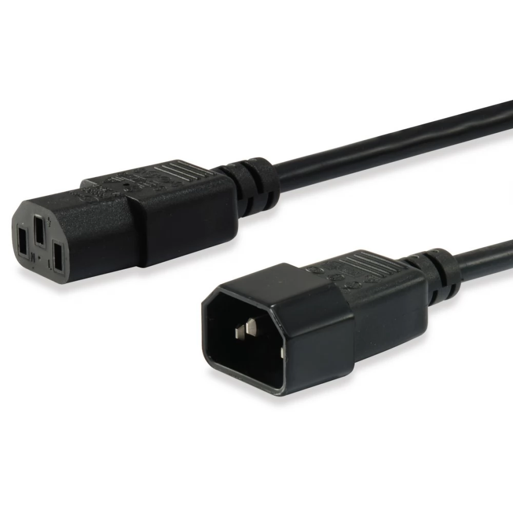 EQUIP IEC Táp Fekete 3m 112101