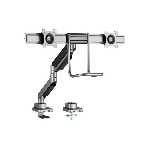 EQUIP Két monitoros asztali tartókonzol 17"-32"