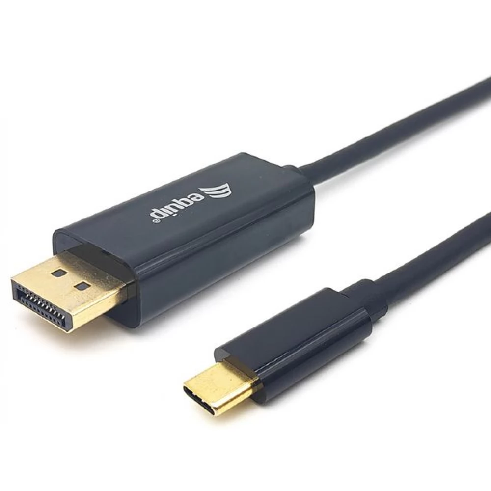EQUIP USB 2.0 Type C DisplayPort 1.2/1.2a Átalakító Fekete 1m 133426