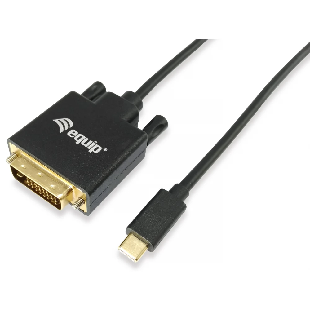 EQUIP USB 2.0 Type C DVI-D Átalakító Fekete 1.8m 133468