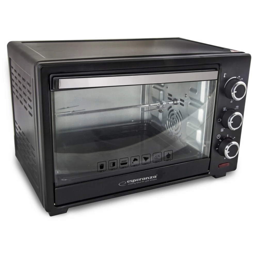 ESPERANZA EKO006 Napoli légkeveréses mini sütő 1600 W 25 l fekete