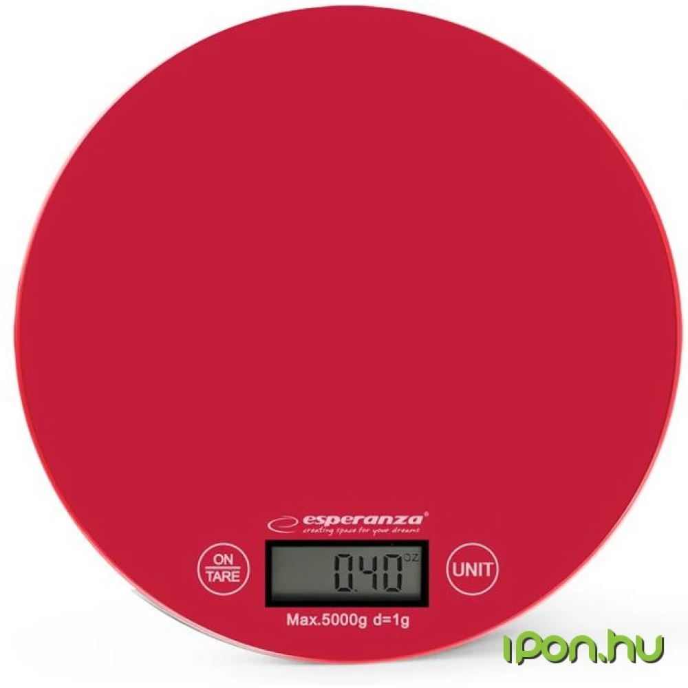 ESPERANZA EKS003R Digital kitchen scale piros