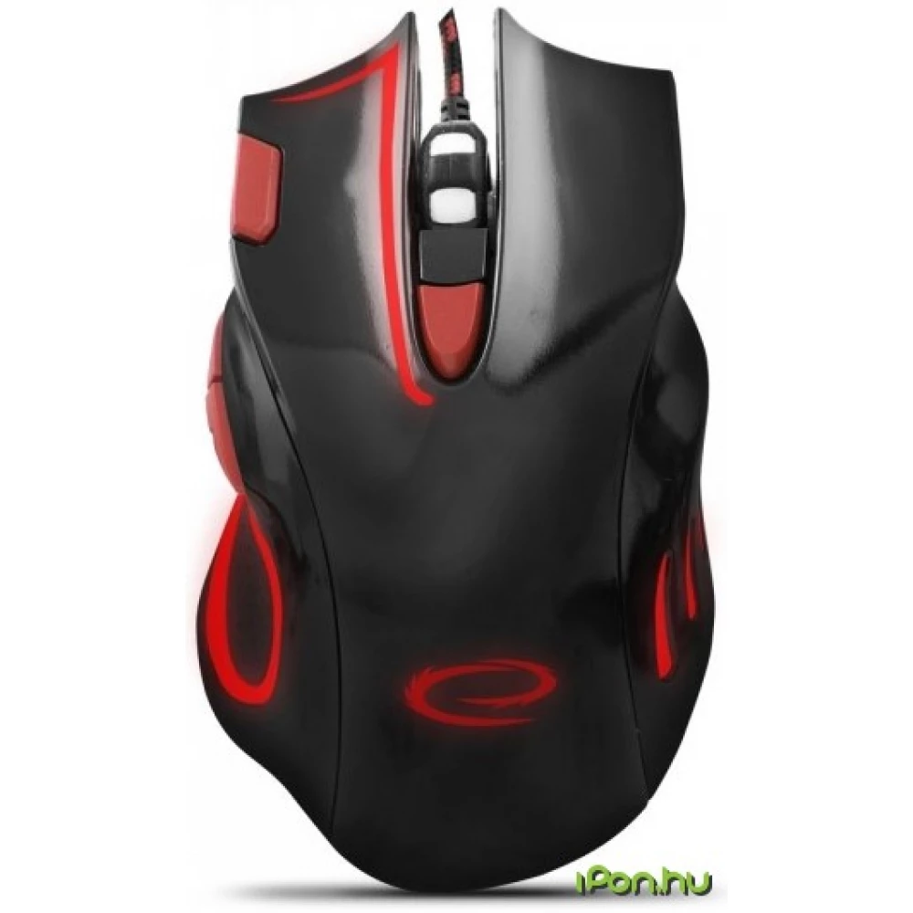 ESPERANZA MX401 Hawk Gamer egér fekete-piros