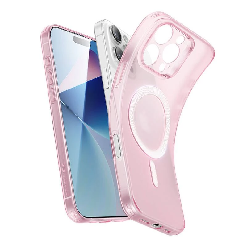 ESR Zero Clear HaloLock hátlaptok Apple iPhone 16 Pro rózsaszín-átlátszó