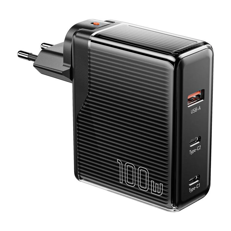 ESSAGER ECT2CA-ZXB01-Z Wall charger 100W fekete