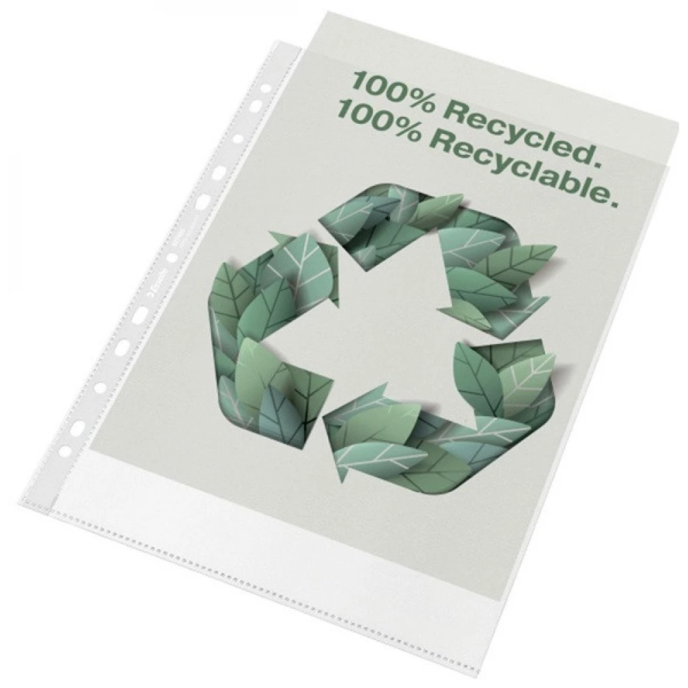 ESSELTE 627493 Recycled A4 narancsos 100db lefűzhető genotherm