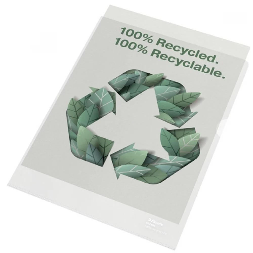 ESSELTE 627496 Recycled A4 narancsos 100 mikronos 100db lefűzhető genotherm