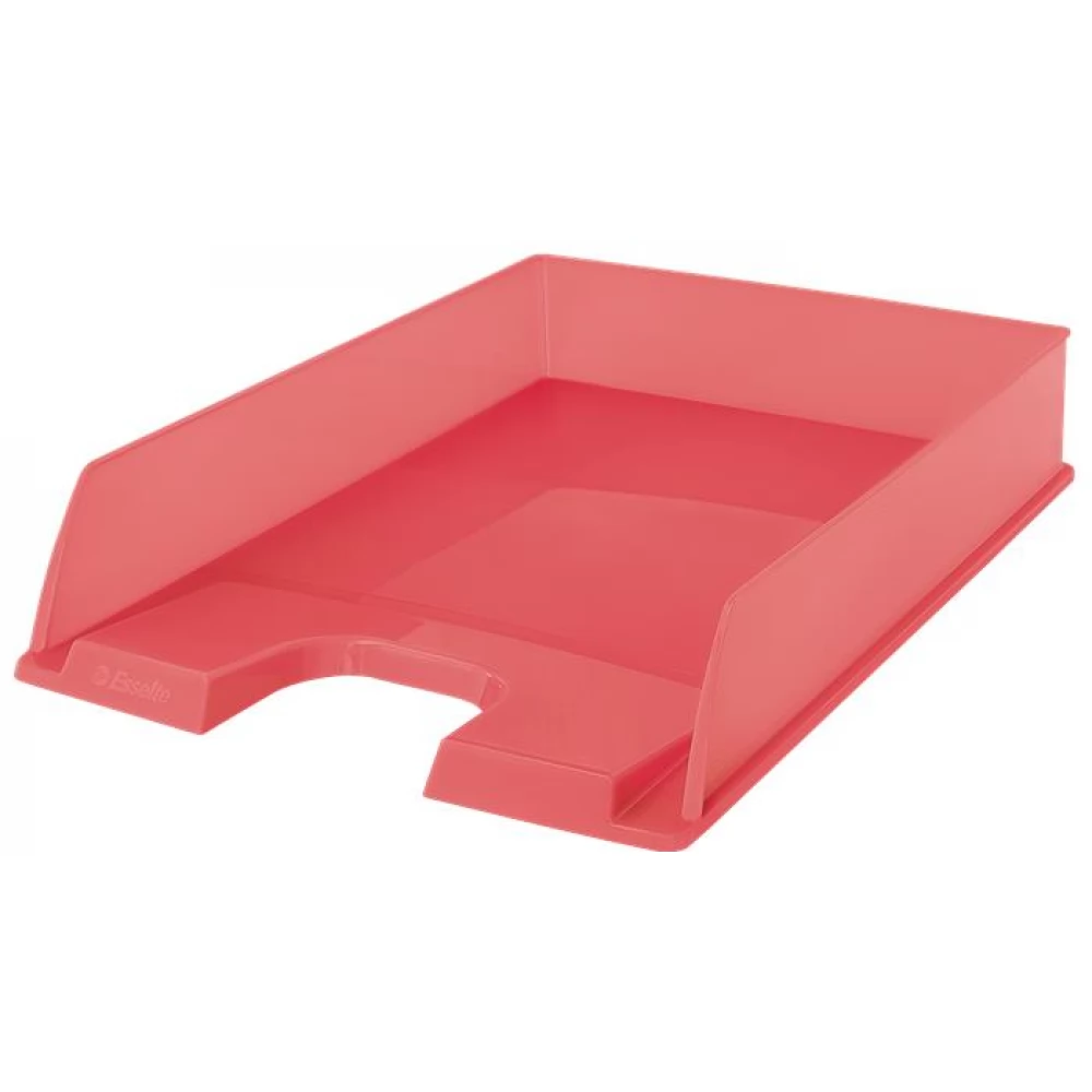 ESSELTE Colour Breeze Irattálca műanyag korall