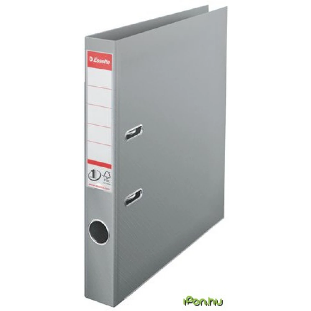 ESSELTE Iratrendező 50 mm A4 PP/PP élvédő sínnel Standard szürke