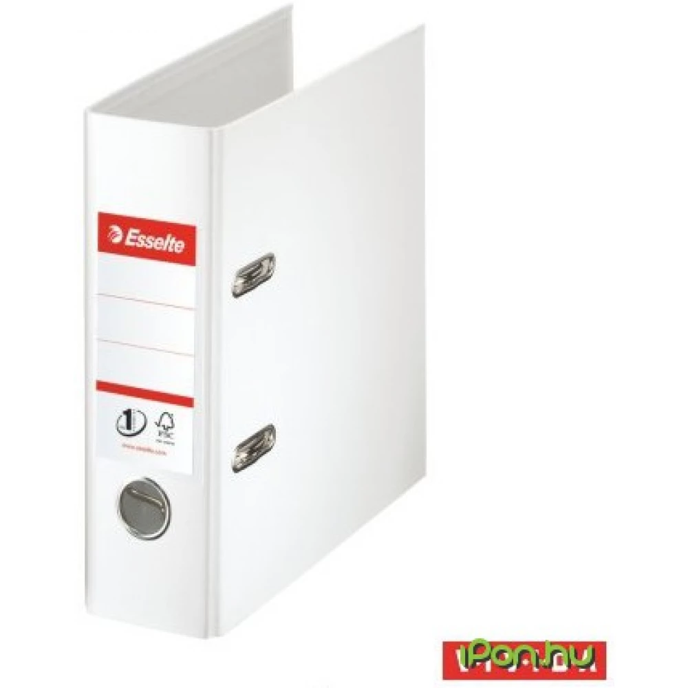 ESSELTE Iratrendező 75 mm A5 PP/PP élvédő sínnel Standard Vivida fehér