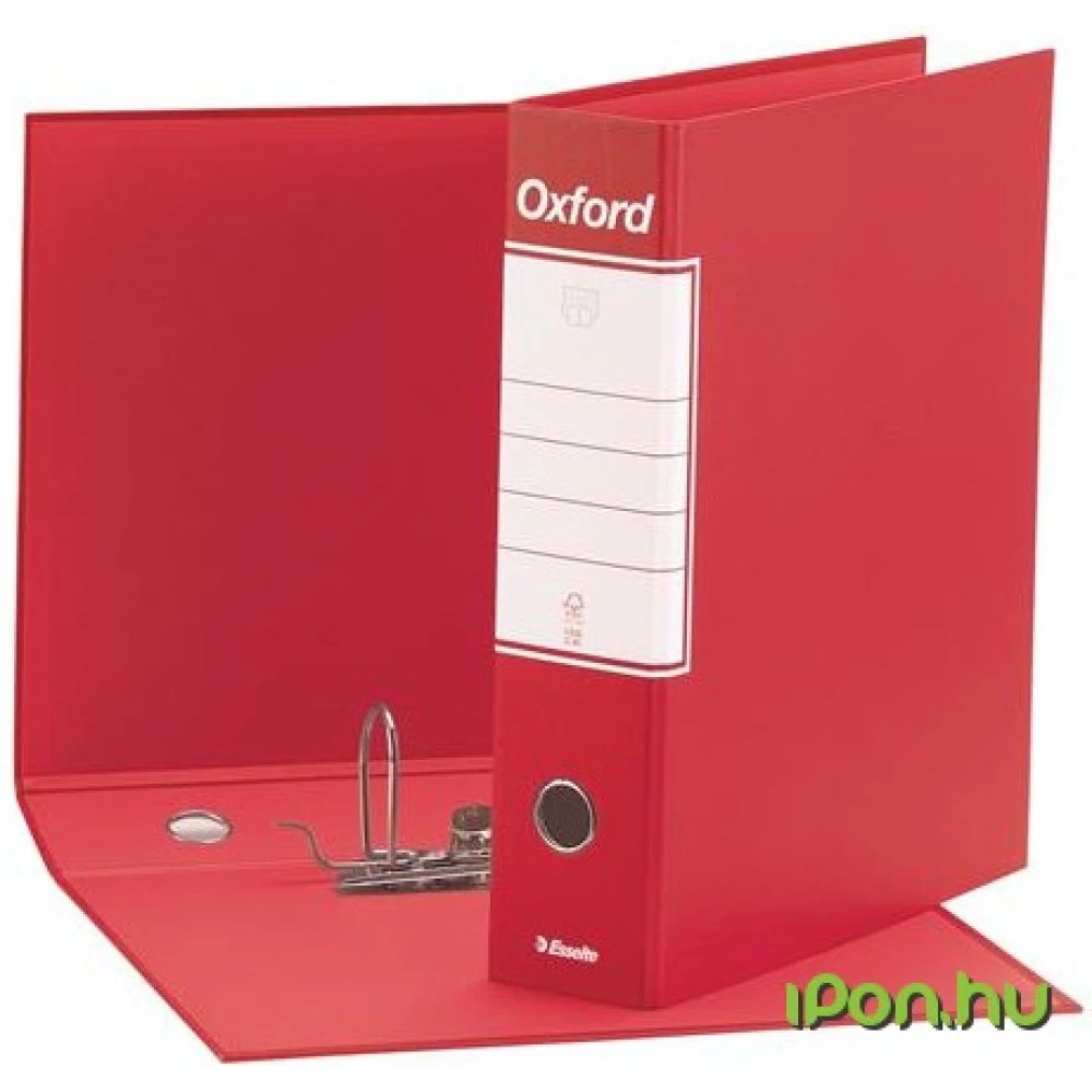 ESSELTE Oxford Tokos iratrendező 80 mm A4 karton piros