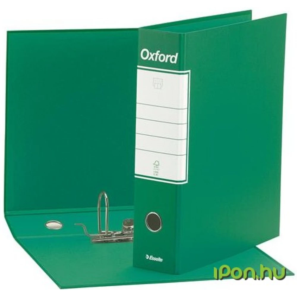 ESSELTE Oxford Tokos iratrendező 80 mm A4 karton zöld