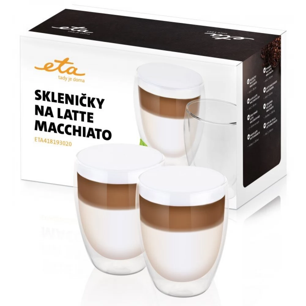 ETA 4181 93020 Pohár latte macchiato 350 ml 2db