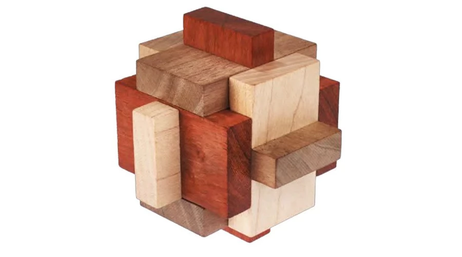 EUREKA PUZZLES VIP-puzzle: Lock-block burr ördöglakat