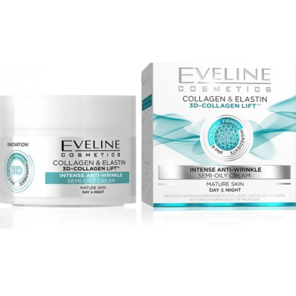 Eveline 3d collagen intenzív ránctalanító arckrém 50 ml