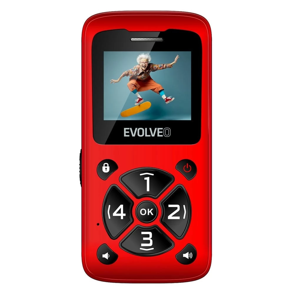 EVOLVEO EasyPhone ID EP400 piros