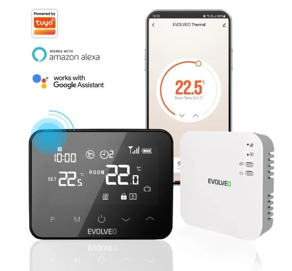 EVOLVEO Thermal intelligens vezeték nélküli programozható termosztát