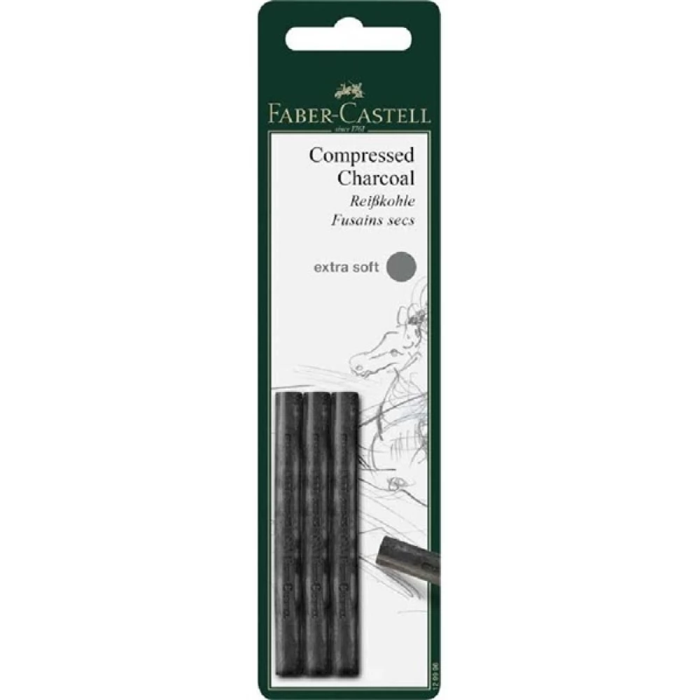FABER-CASTELL AG Pitt préselt faszén extrapuha 3 db