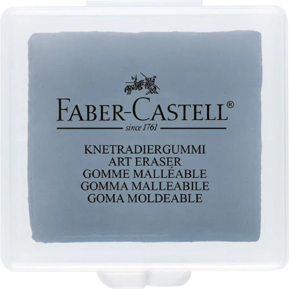 FABER-CASTELL Műanyag dobozos szürke gyurma radír