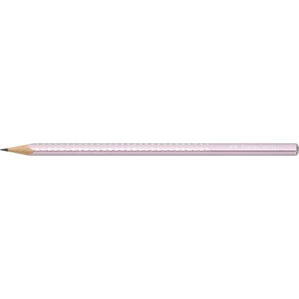 FABER-CASTELL Sparkle Grafitceruza B háromszögletű metál rózsaszín