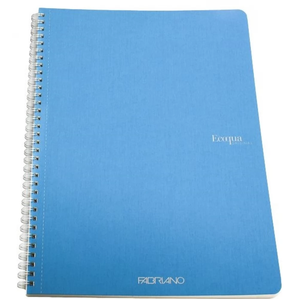 FABRIANO Ecoqua A4 70 lapos kockás spirálfüzet türkiz