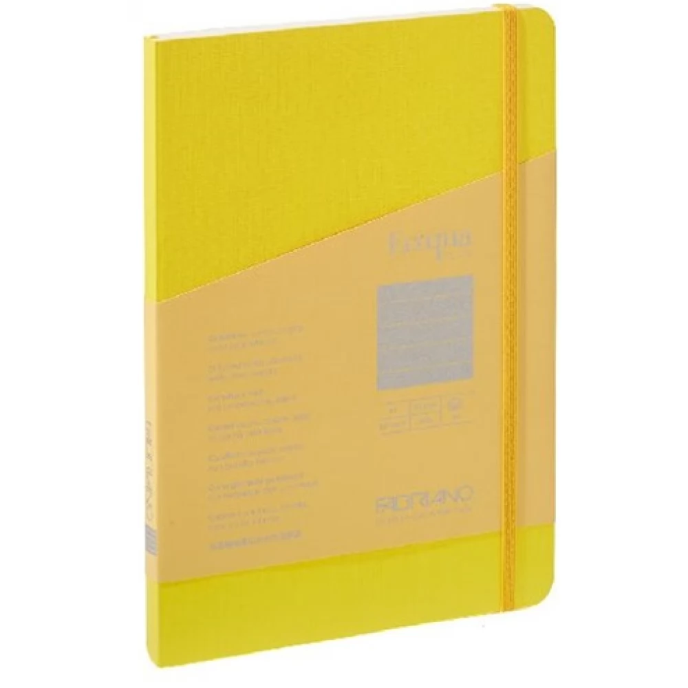 FABRIANO Ecoqua Plus A5 80 lapos vonalas notesz sárga