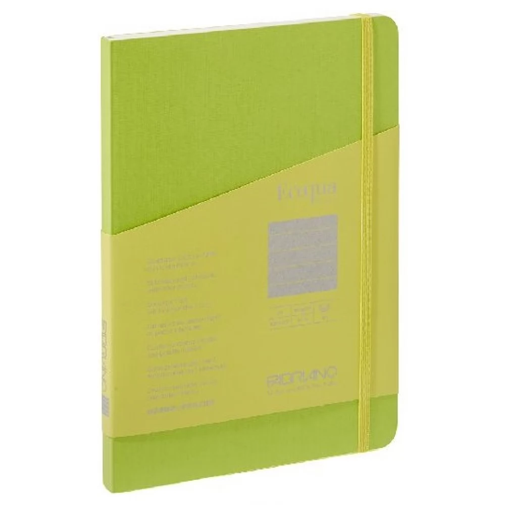 FABRIANO Ecoqua Plus A5 80 lapos vonalas notesz világoszöld
