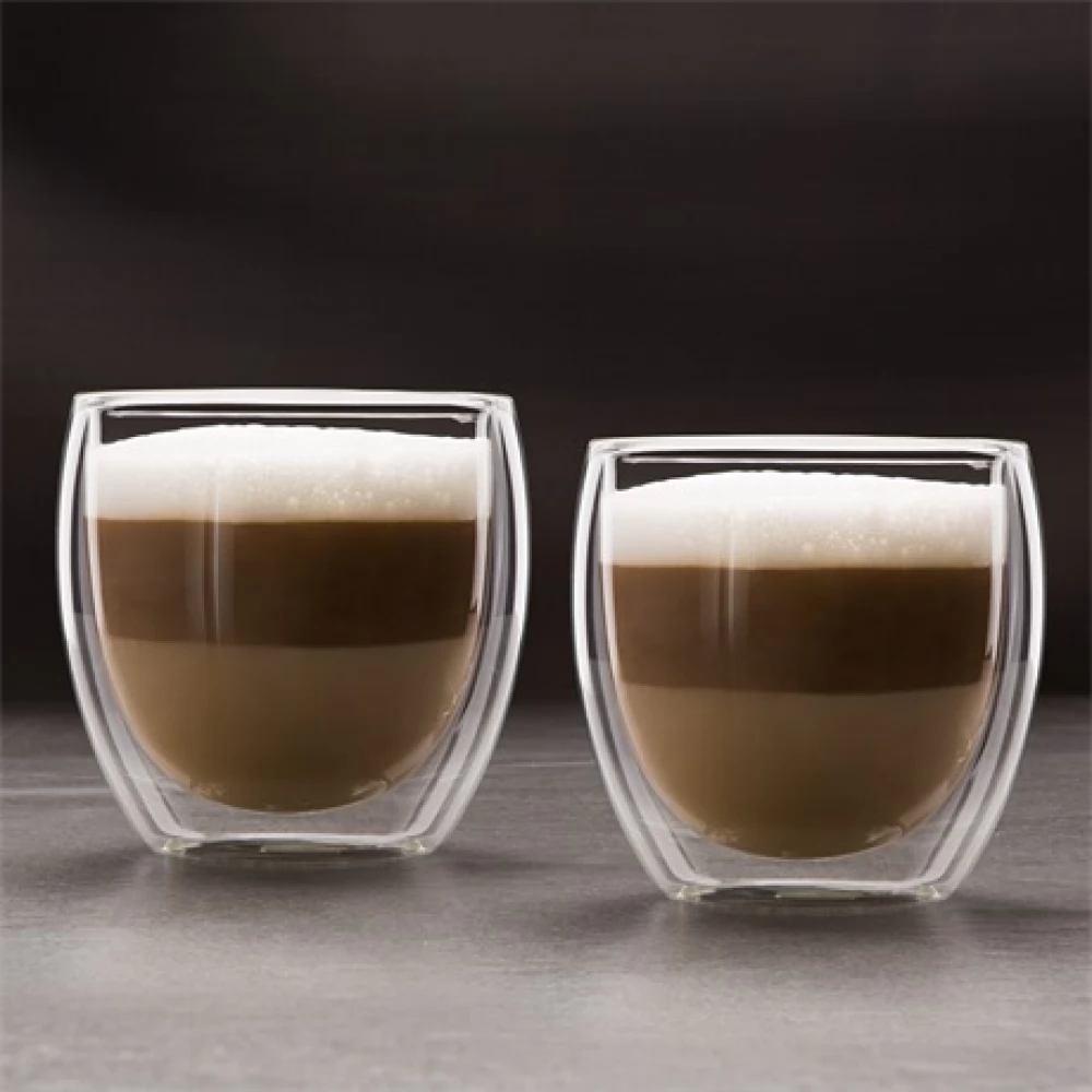 FAMILY 57176J Üvegpohár duplafalú cappuccino 250 ml 2 db