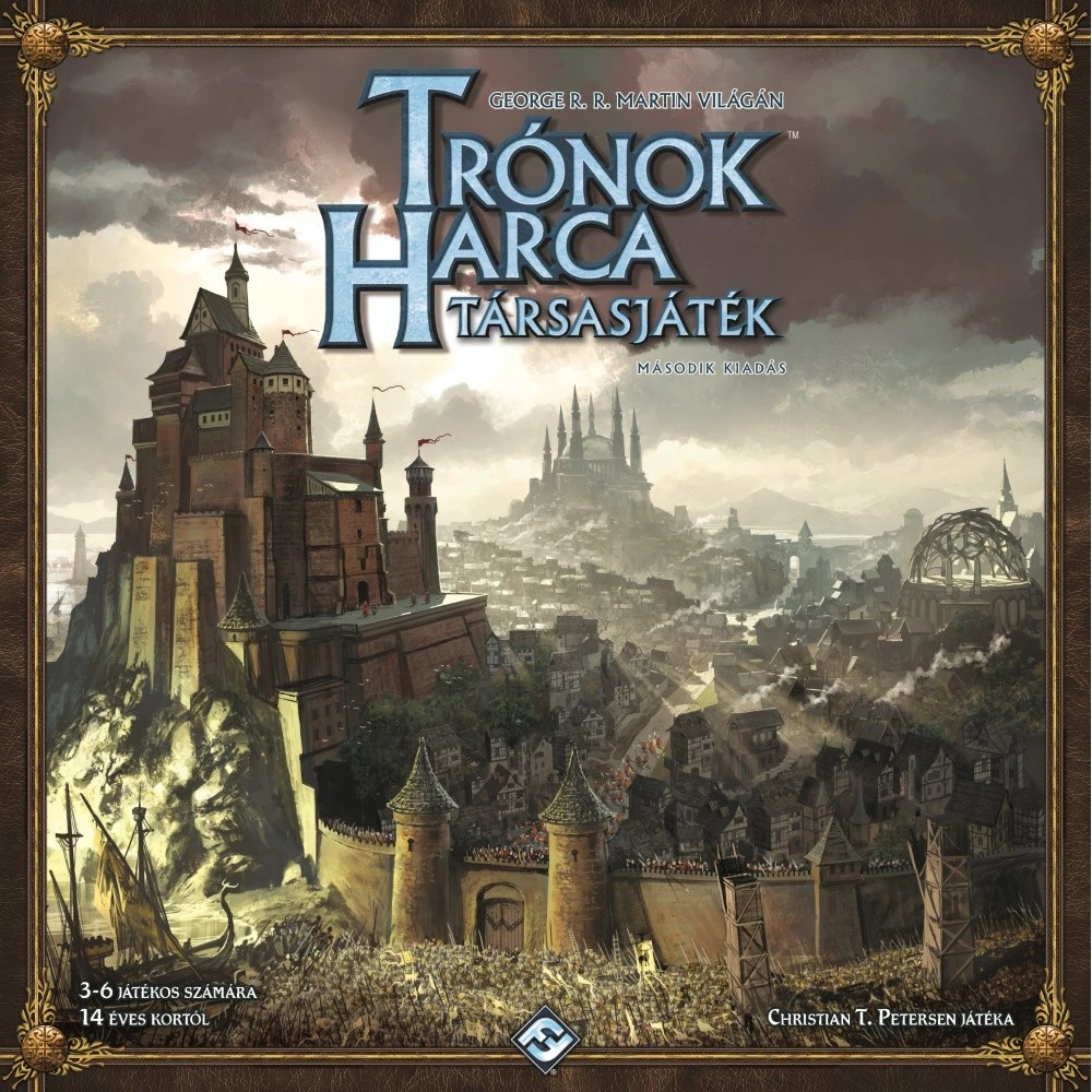 FANTASY FLIGHT GAMES Trónok harca társasjáték második kiadás kártyajáték