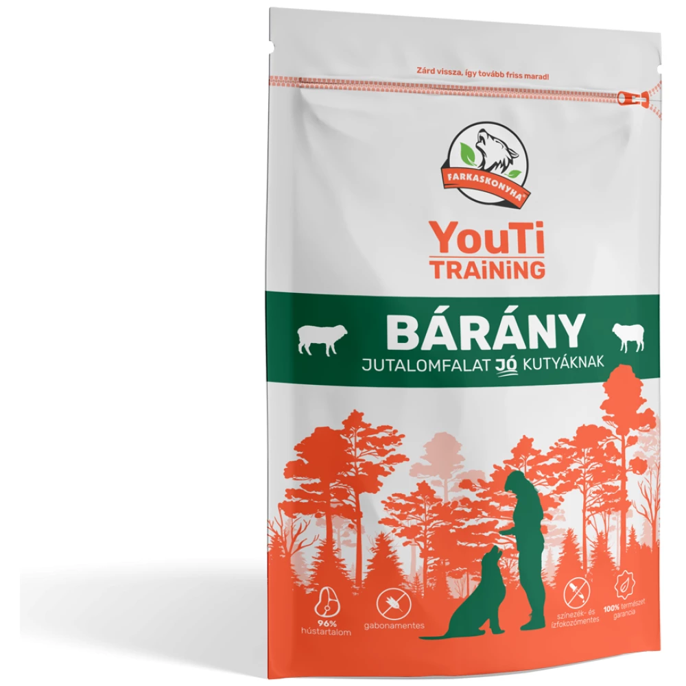 FARKASKONYHA Farkaskonyha youti training bárány jutalomfalat 100 g
