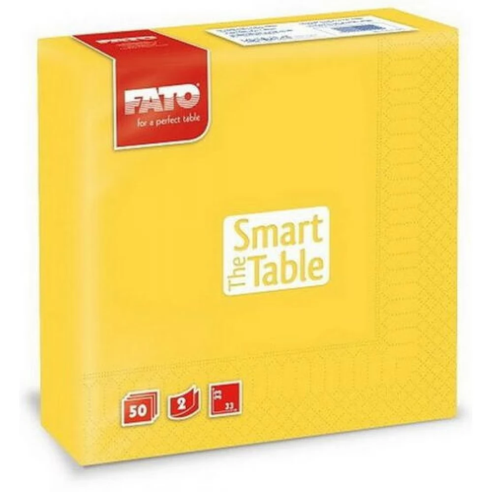 FATO Smart Table Szalvéta 1/4 hajtogatott 33x33 cm citromsárga