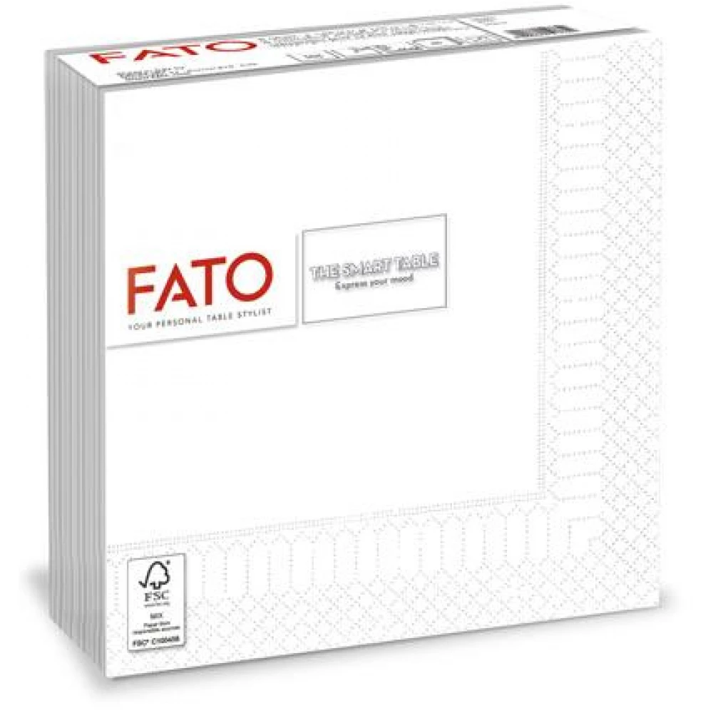FATO Smart Table Szalvéta 1/4 hajtogatott 33x33 cm fehér