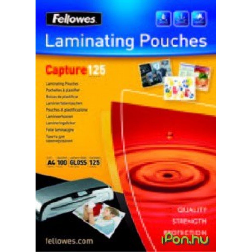 FELLOWES A4 fényes lamináló fólia 125 mikron IFW53963