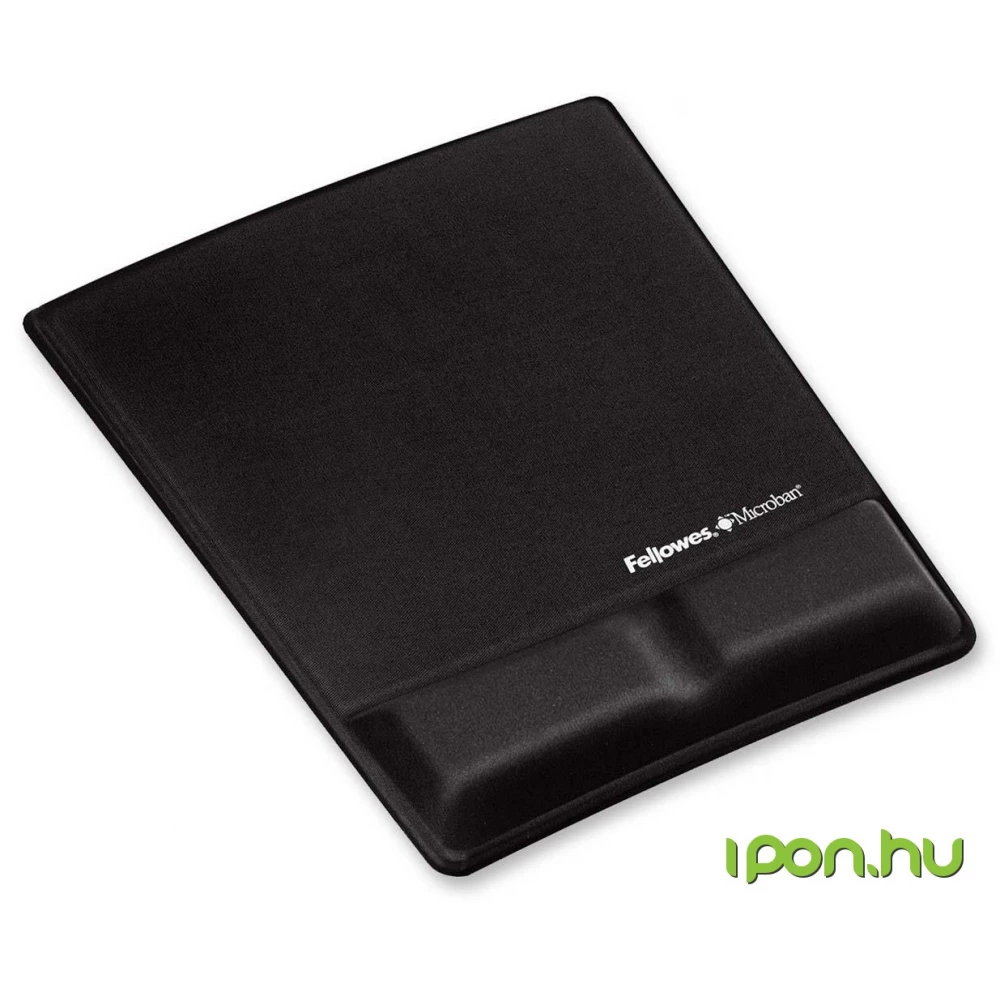 FELLOWES Health-V Fabrik egéralátét csuklótámasszal fekete 9181201