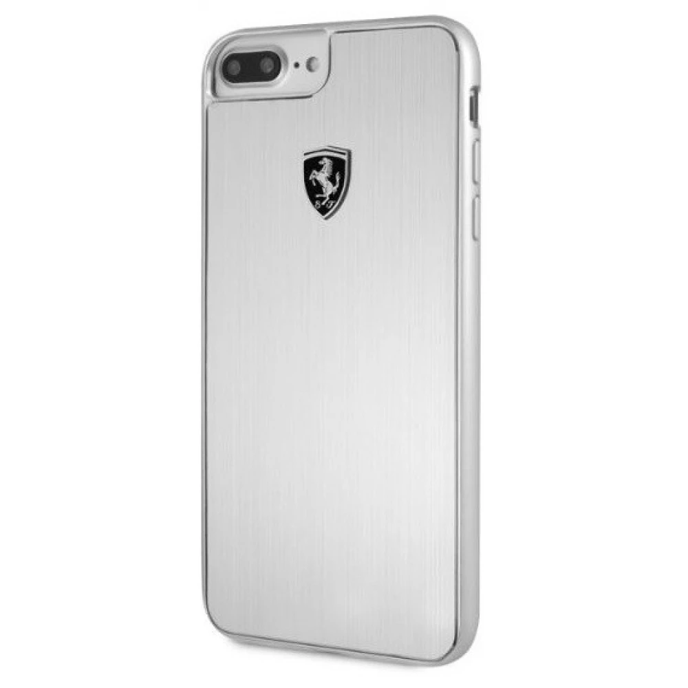 FERRARI Heritage alumínium kemény tok iPhone 7 Plus ezüst