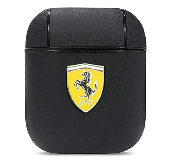 FERRARI On Track Apple AirPods bőr tok fekete