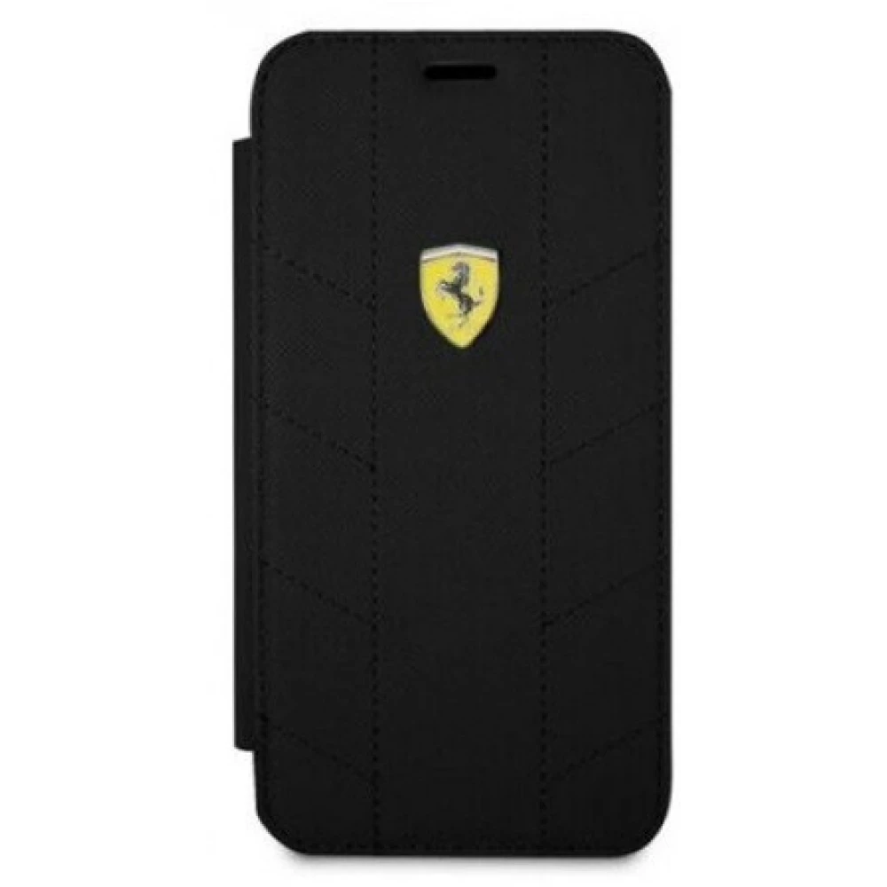 FERRARI Racing Tyres Daphne SF kinyitható tok iPhone X fekete