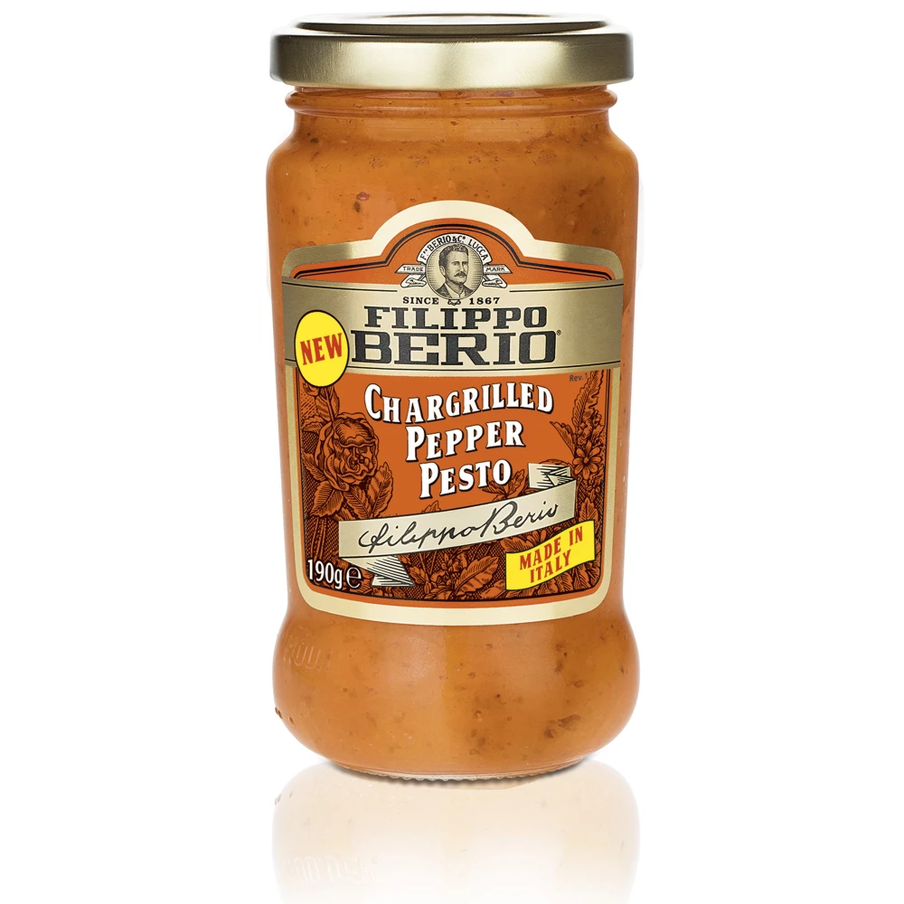 Filippo Berio pesto faszénen grillezett paprikával 190 g