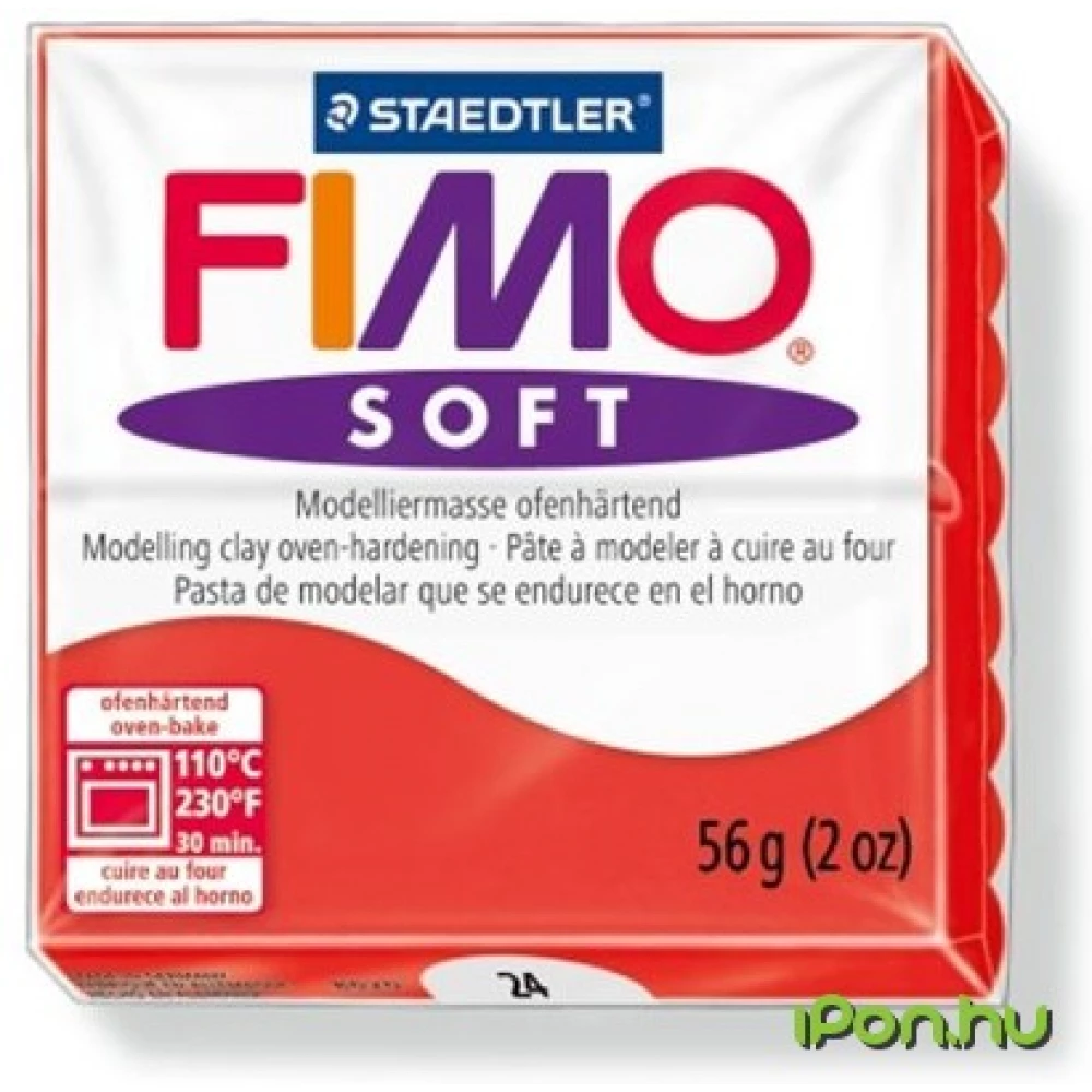 FIMO Gyurma 56 g kiégethető Soft indián piros