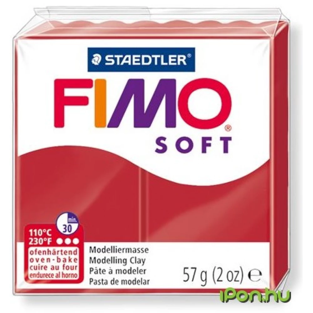 FIMO Gyurma 57 g kiégethető Soft karácsonyi piros