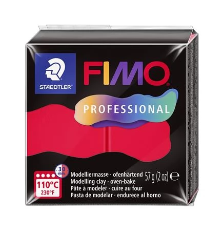 FIMO Professional Gyurma 57g égethető piros