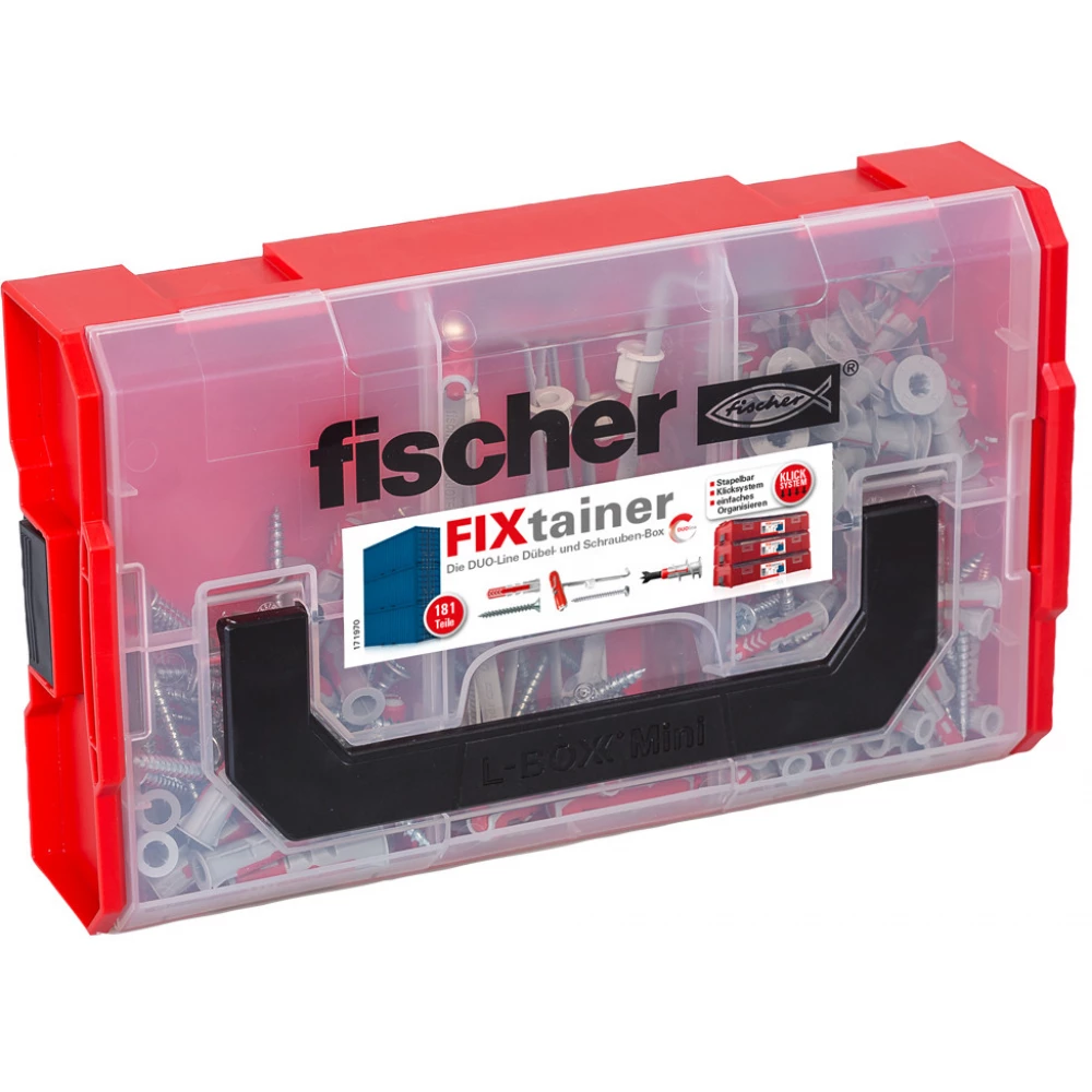 FISCHER 548862 FIXtainer DUOLINE 181 db-os dübel csomag